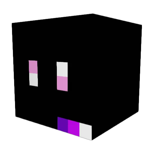 eqfc Minecraft avatar head, 3D render