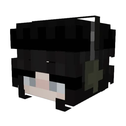 eqlpselio Minecraft avatar head, 3D render