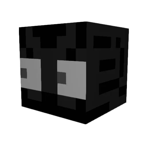 eqnd Minecraft avatar head, 3D render