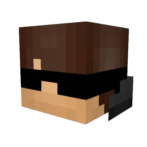 equalix Minecraft avatar head, 3D render