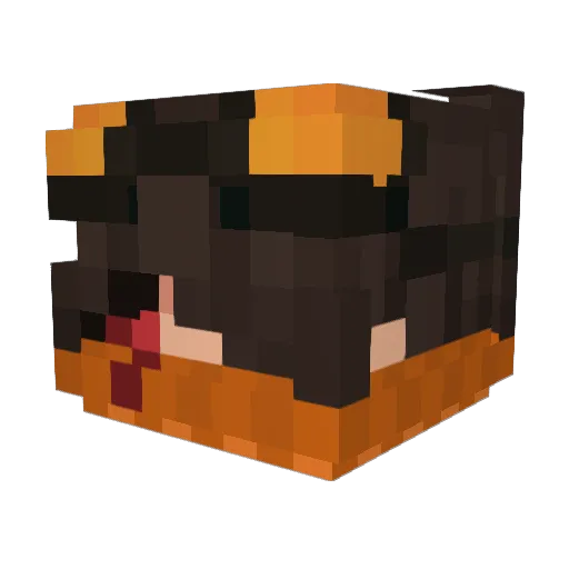 equalss_ Minecraft avatar head, 3D render