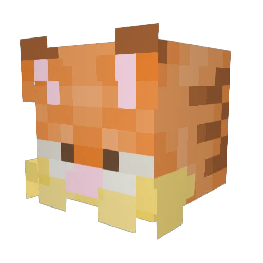equarum Minecraft avatar head, 3D render