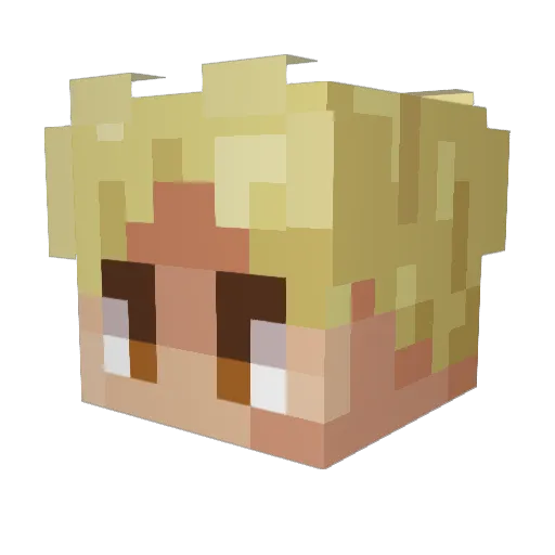 equasia24 Minecraft avatar head, 3D render