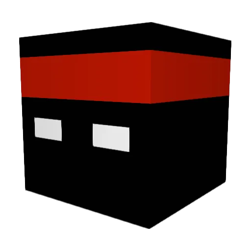 equazal Minecraft avatar head, 3D render