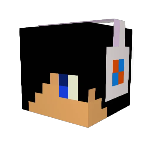 er_meyo Minecraft avatar head, 3D render