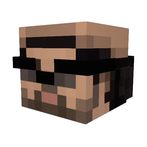 era7 Minecraft avatar head, 3D render