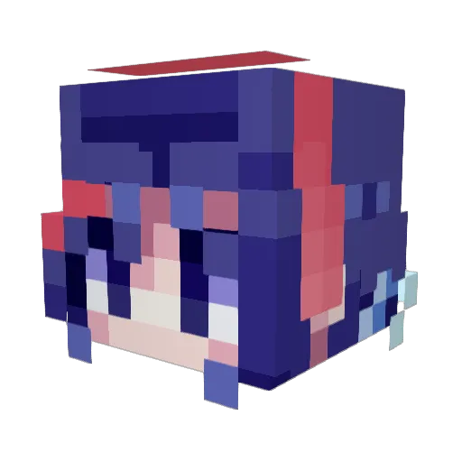 eractTOT Minecraft avatar head, 3D render