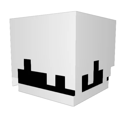 erafromtsb Minecraft avatar head, 3D render