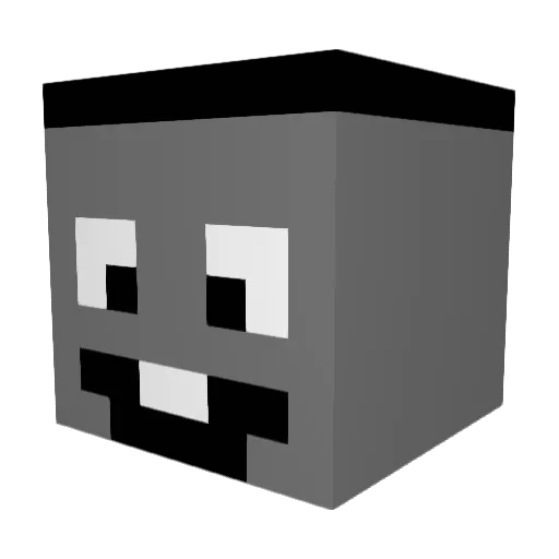 eraheinz Minecraft avatar head, 3D render
