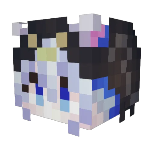 eraldYo Minecraft avatar head, 3D render