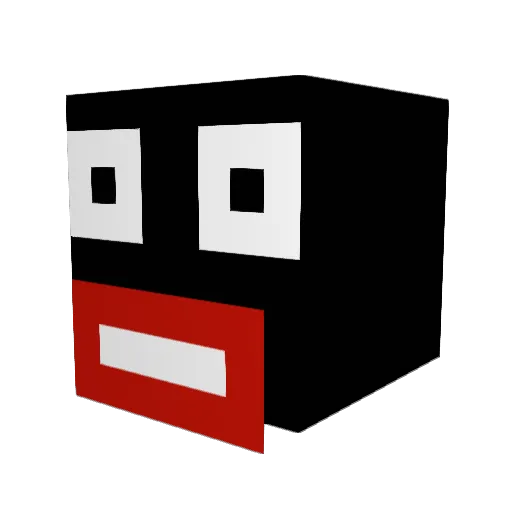 eramies Minecraft avatar head, 3D render