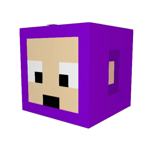 erandr Minecraft avatar head, 3D render