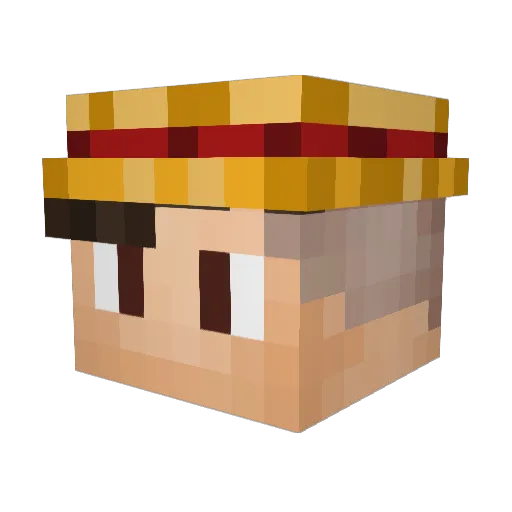 erathun Minecraft avatar head, 3D render