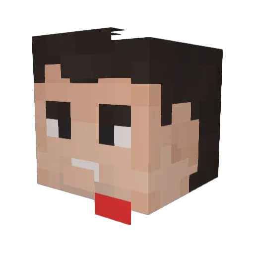 eray1605 Minecraft avatar head, 3D render