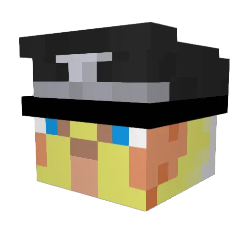 eraymerc Minecraft avatar head, 3D render