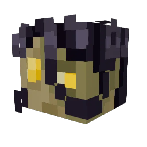 erbamystica Minecraft avatar head, 3D render