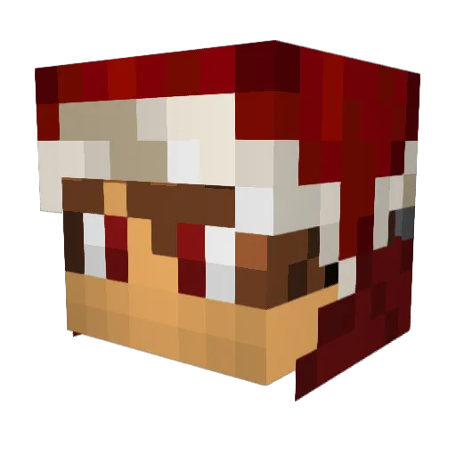 ercraftHD Minecraft avatar head, 3D render