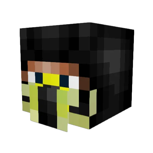 erdad Minecraft avatar head, 3D render