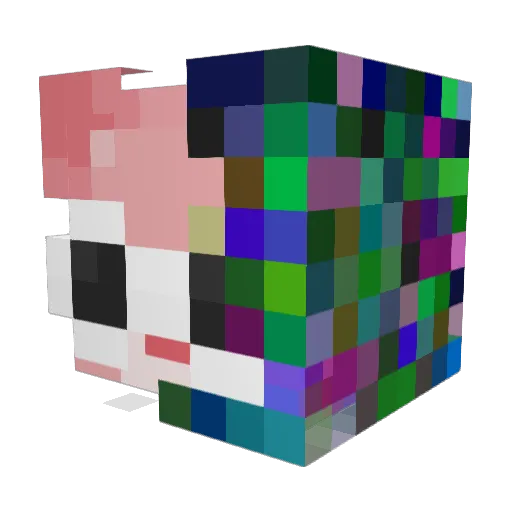 erdem2025 Minecraft avatar head, 3D render