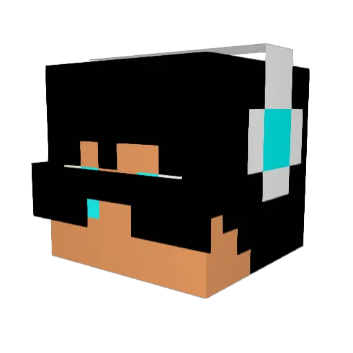 erdemfis Minecraft avatar head, 3D render