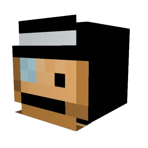 erdnuss2 Minecraft avatar head, 3D render