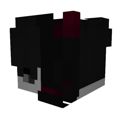 erdrosseln Minecraft avatar head, 3D render