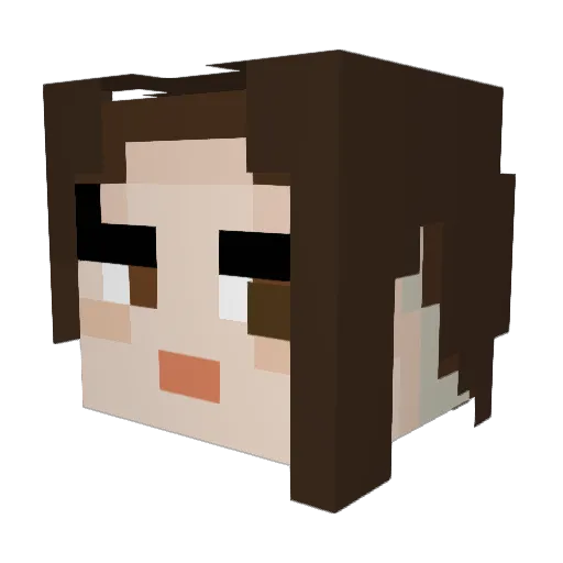 ereehh Minecraft avatar head, 3D render