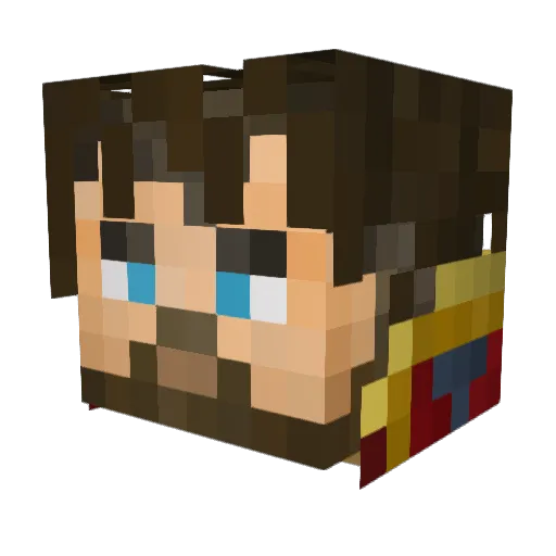 ereggdaag Minecraft avatar head, 3D render