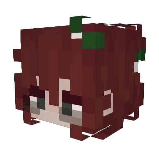 ereh_dll Minecraft avatar head, 3D render