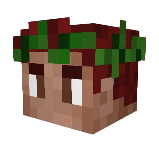 erensatik Minecraft avatar head, 3D render