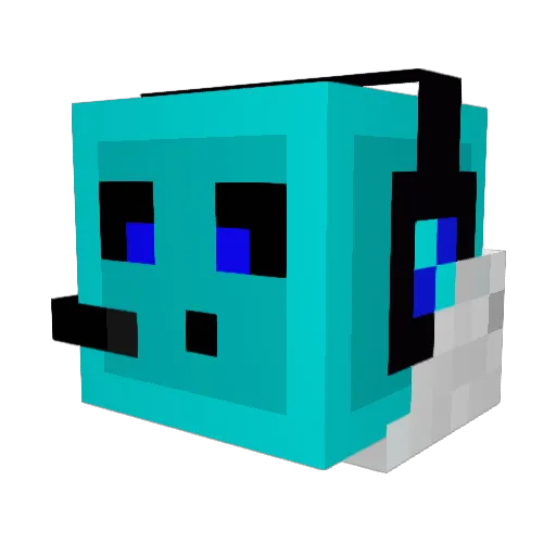 erento45 Minecraft avatar head, 3D render