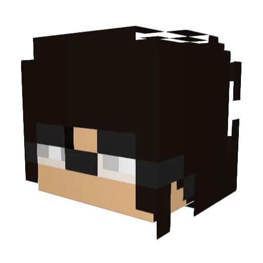 erenwhatever Minecraft avatar head, 3D render