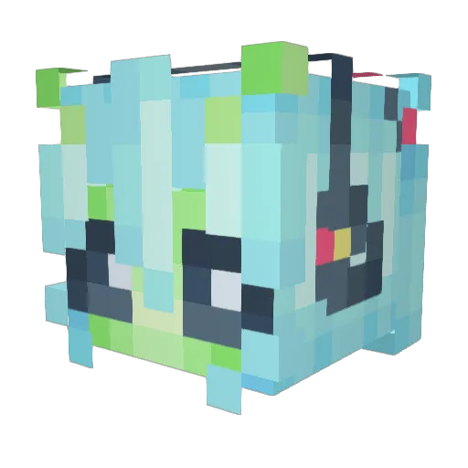 ereola Minecraft avatar head, 3D render