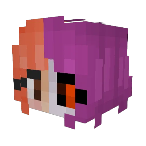 erett Minecraft avatar head, 3D render