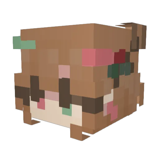 erfghd Minecraft avatar head, 3D render
