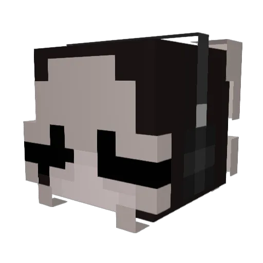 erfn Minecraft avatar head, 3D render