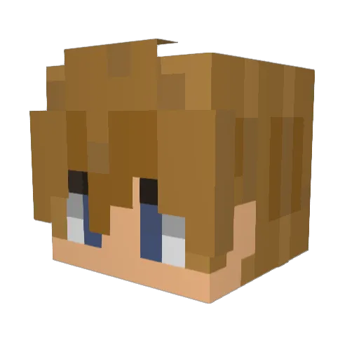 ergberg Minecraft avatar head, 3D render