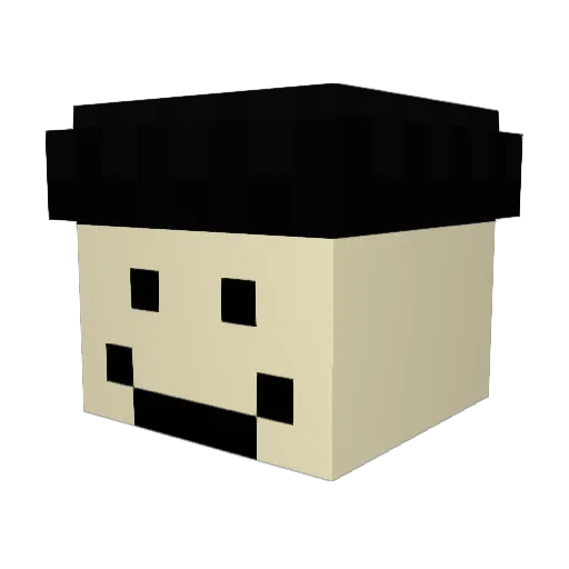 ergibt Minecraft avatar head, 3D render