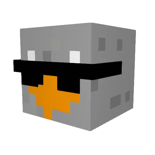 ergopit Minecraft avatar head, 3D render