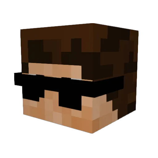 erha8 Minecraft avatar head, 3D render