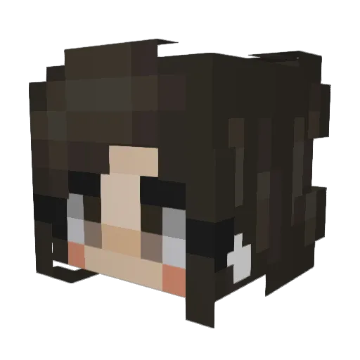 eri_soul Minecraft avatar head, 3D render