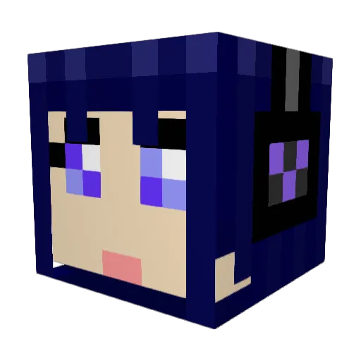 ericaferguson Minecraft avatar head, 3D render