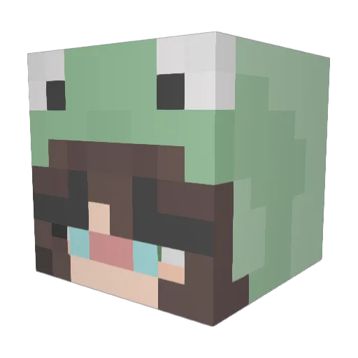 ericajohanna Minecraft avatar head, 3D render