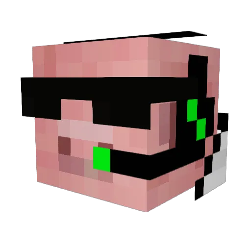 ericandhispeeps Minecraft avatar head, 3D render