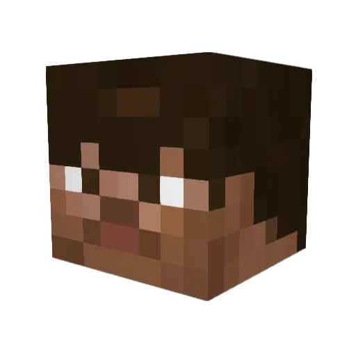 ericblue6 Minecraft avatar head, 3D render