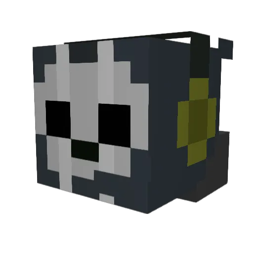 ericblunt Minecraft avatar head, 3D render
