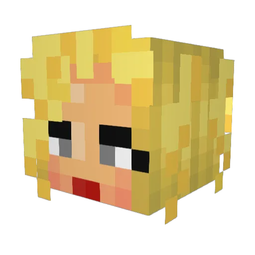 ericcarr Minecraft avatar head, 3D render