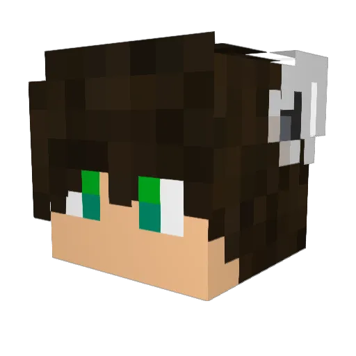 ericcowan Minecraft avatar head, 3D render