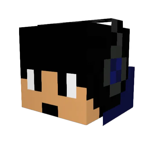 ericdear Minecraft avatar head, 3D render