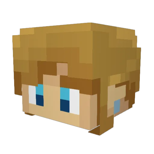 ericisawizard Minecraft avatar head, 3D render